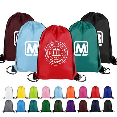 210D Polyester Custom Drawstring Backpack
